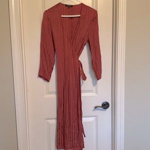 Madewell Red Striped dress
